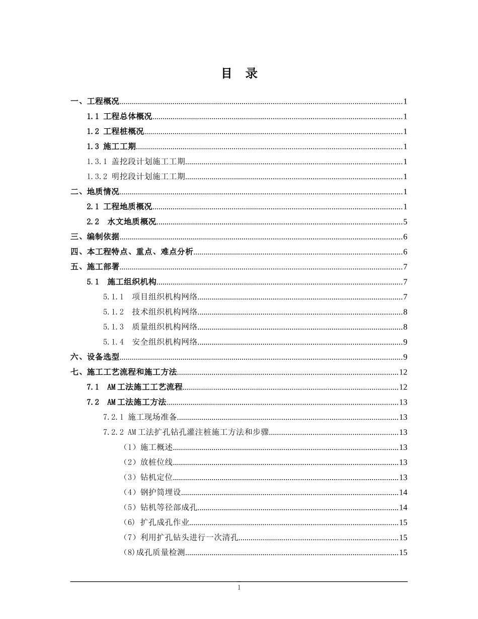 AM工法扩孔灌注桩施工方案_第1页