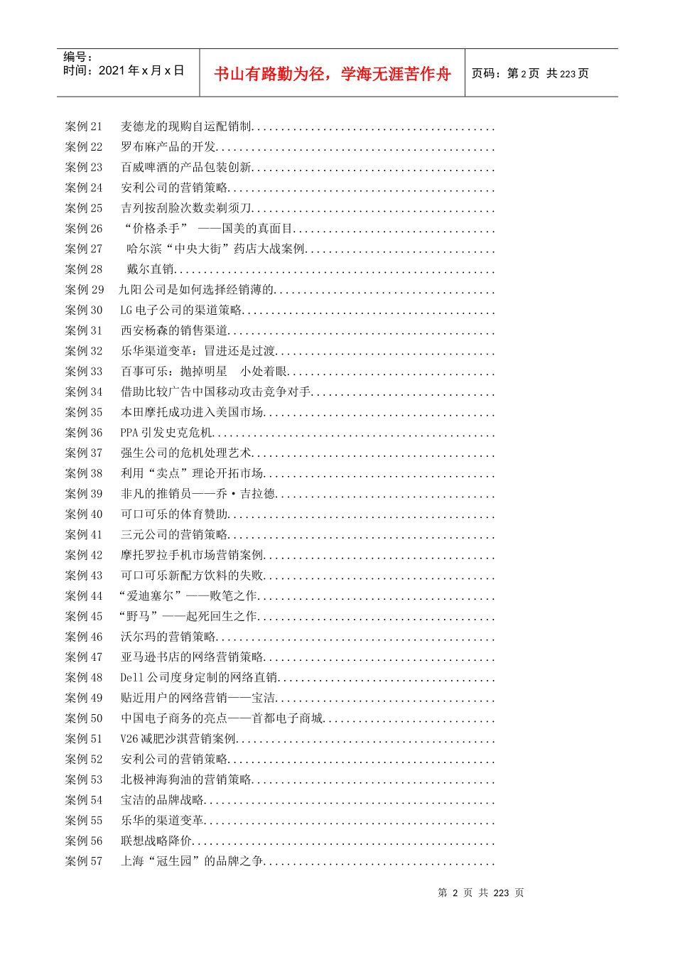 北大市场营销学60例_第2页