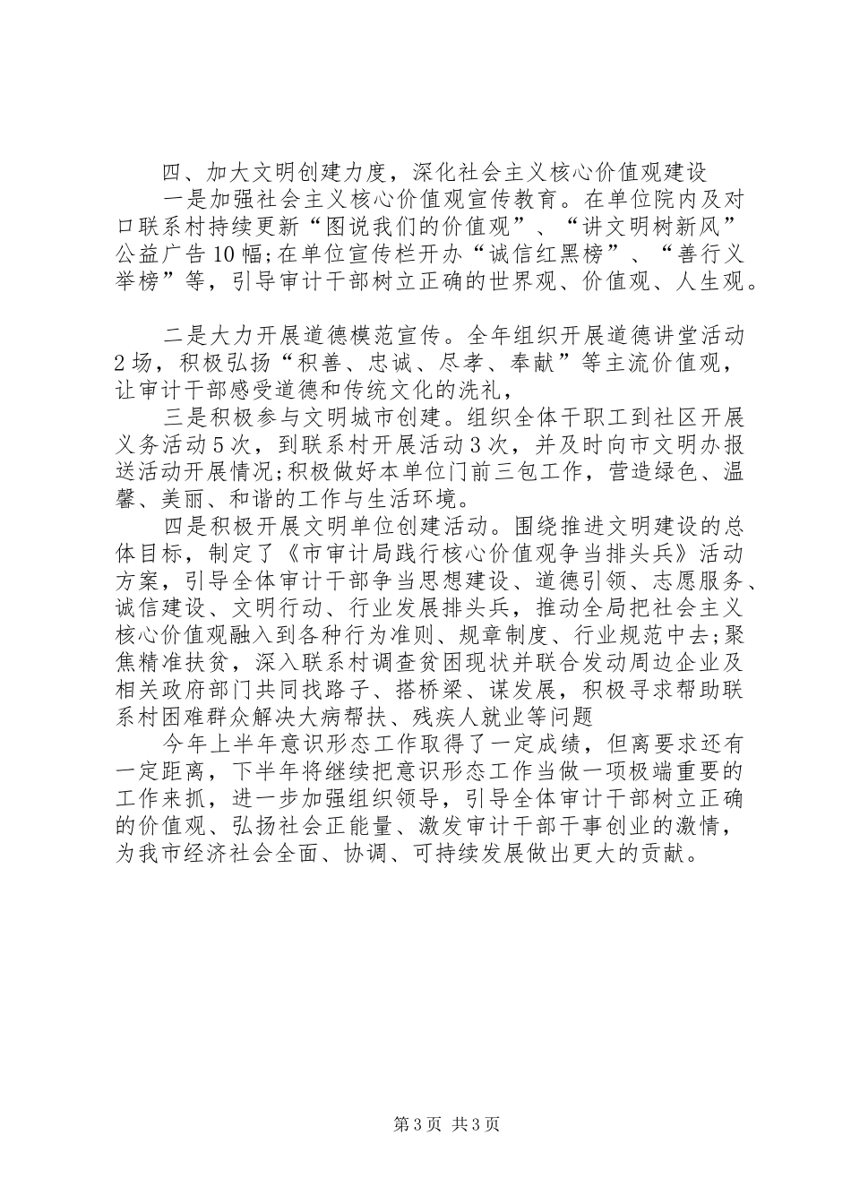 审计局意识形态工作半年总结_第3页