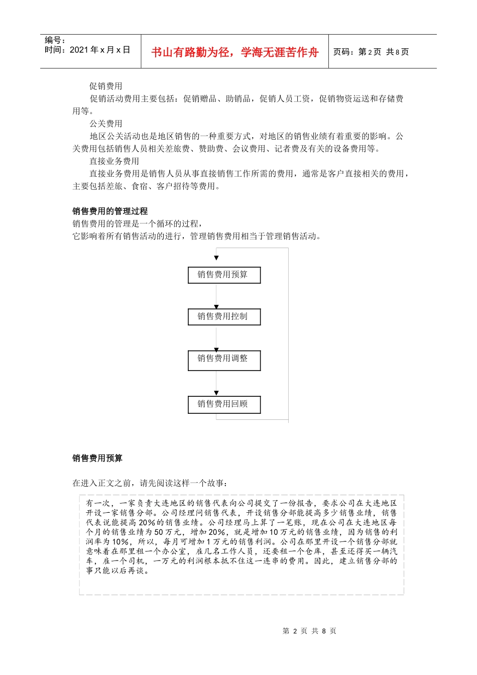 基本管理技能2：销售费用管理_第2页