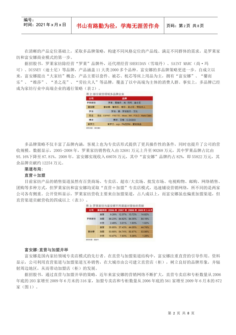 家纺行业的渠道之争_第2页