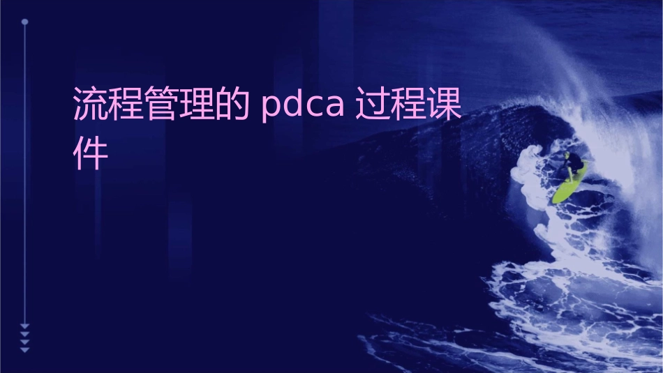 流程管理的PDCA过程课件_第1页