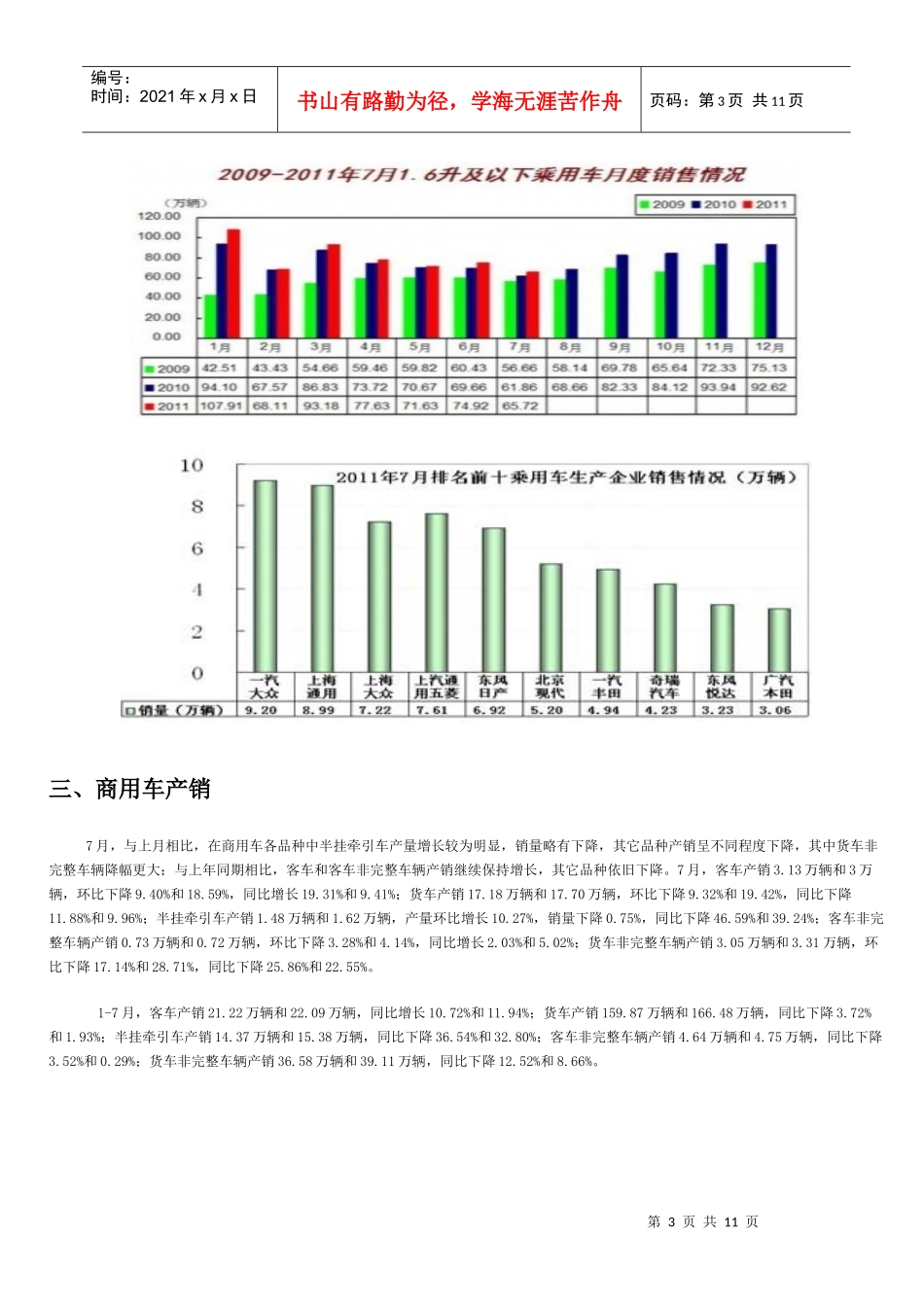 【XXXX08】7月份中国汽车产销快报_第3页