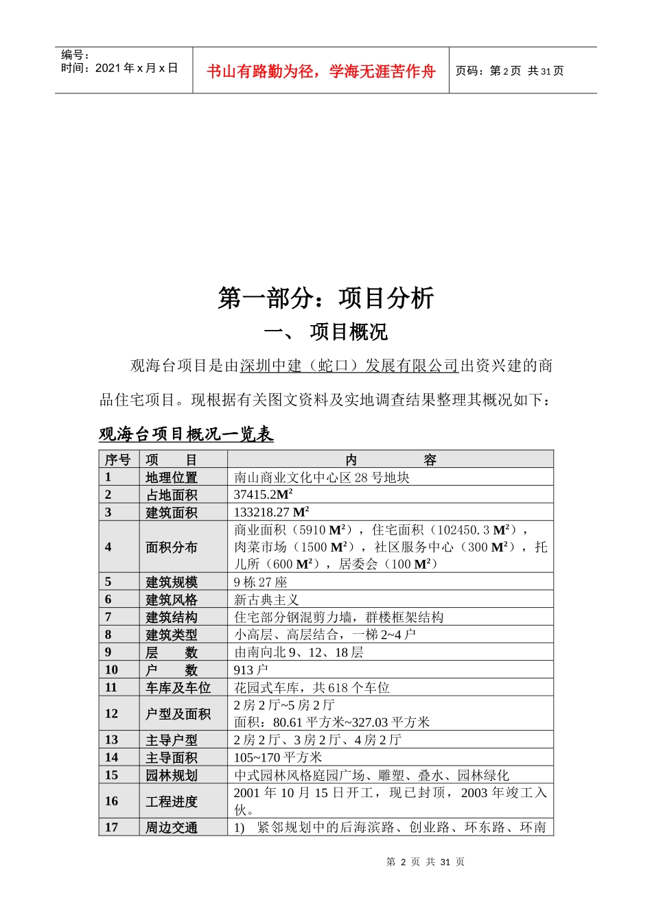 市场营销-观海台项目策划案_第2页