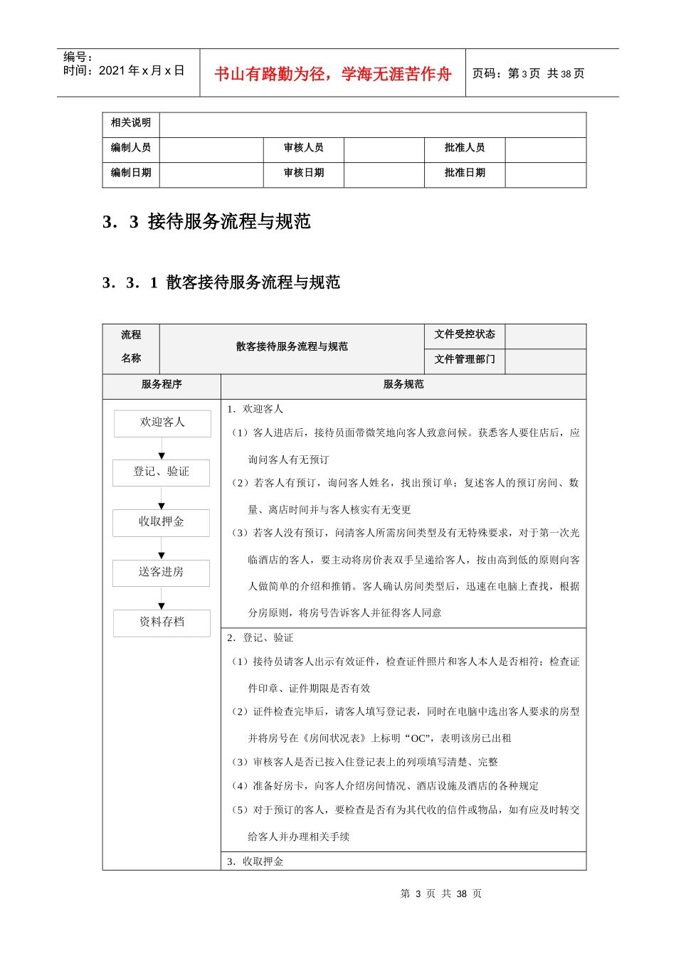 前厅部服务流程与规范_第3页