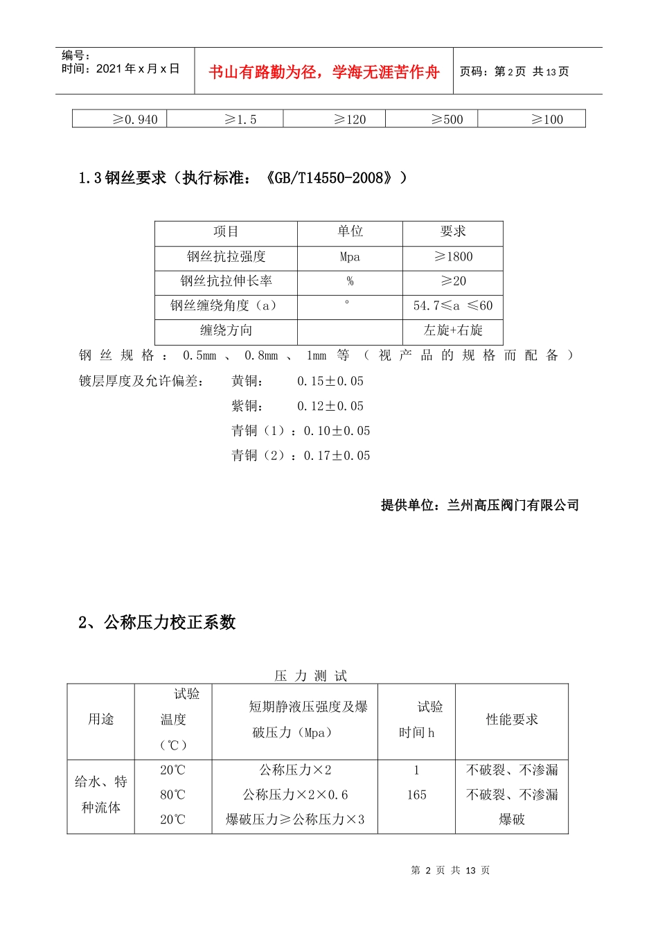 工业场地消防管路技术篇及售后服务(兰州高压阀门)_第2页
