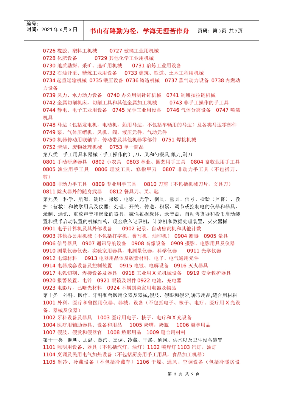 商品服务区分表_第3页