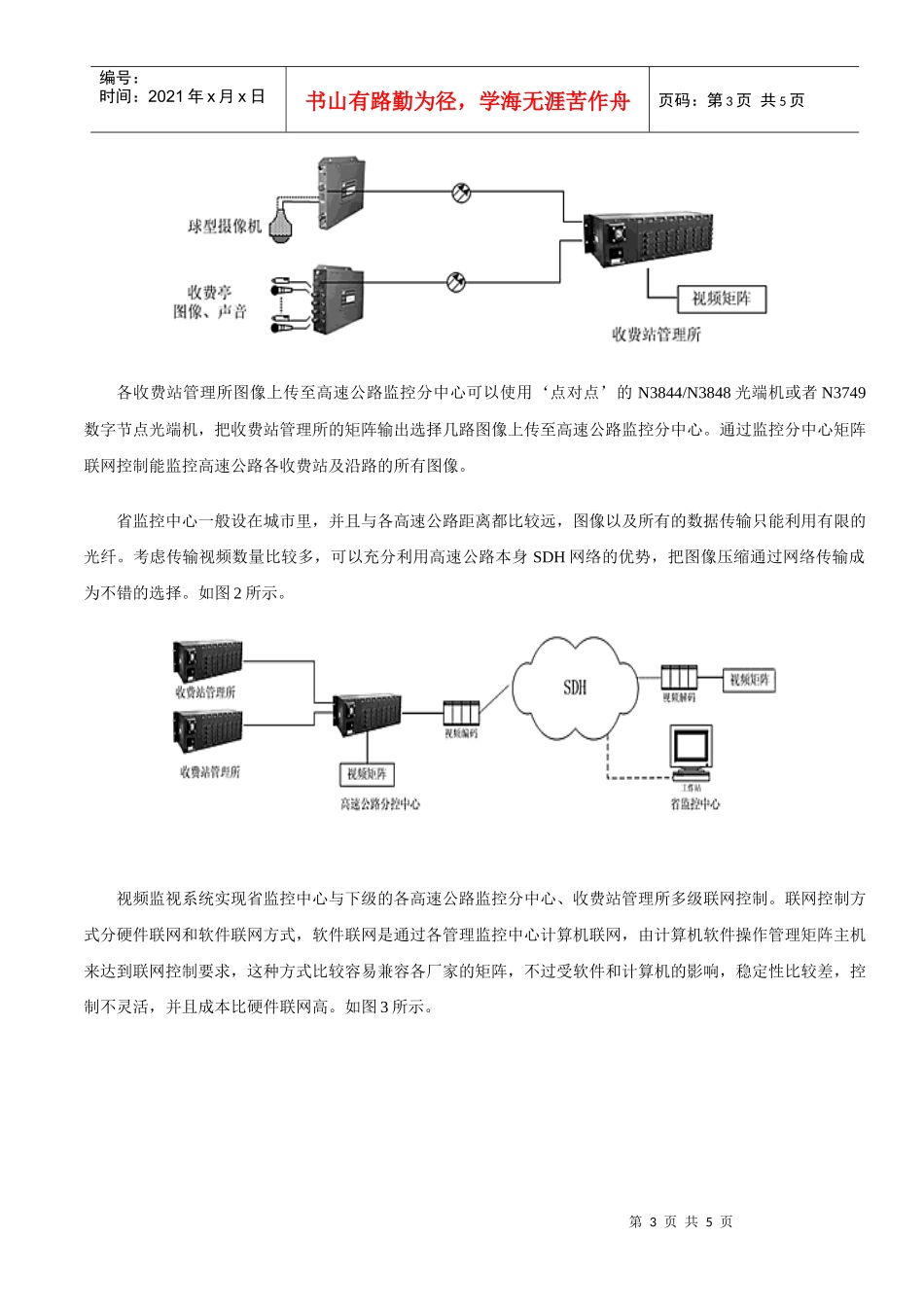 XXXX高速公路闭路电视监控系统设计方案_第3页