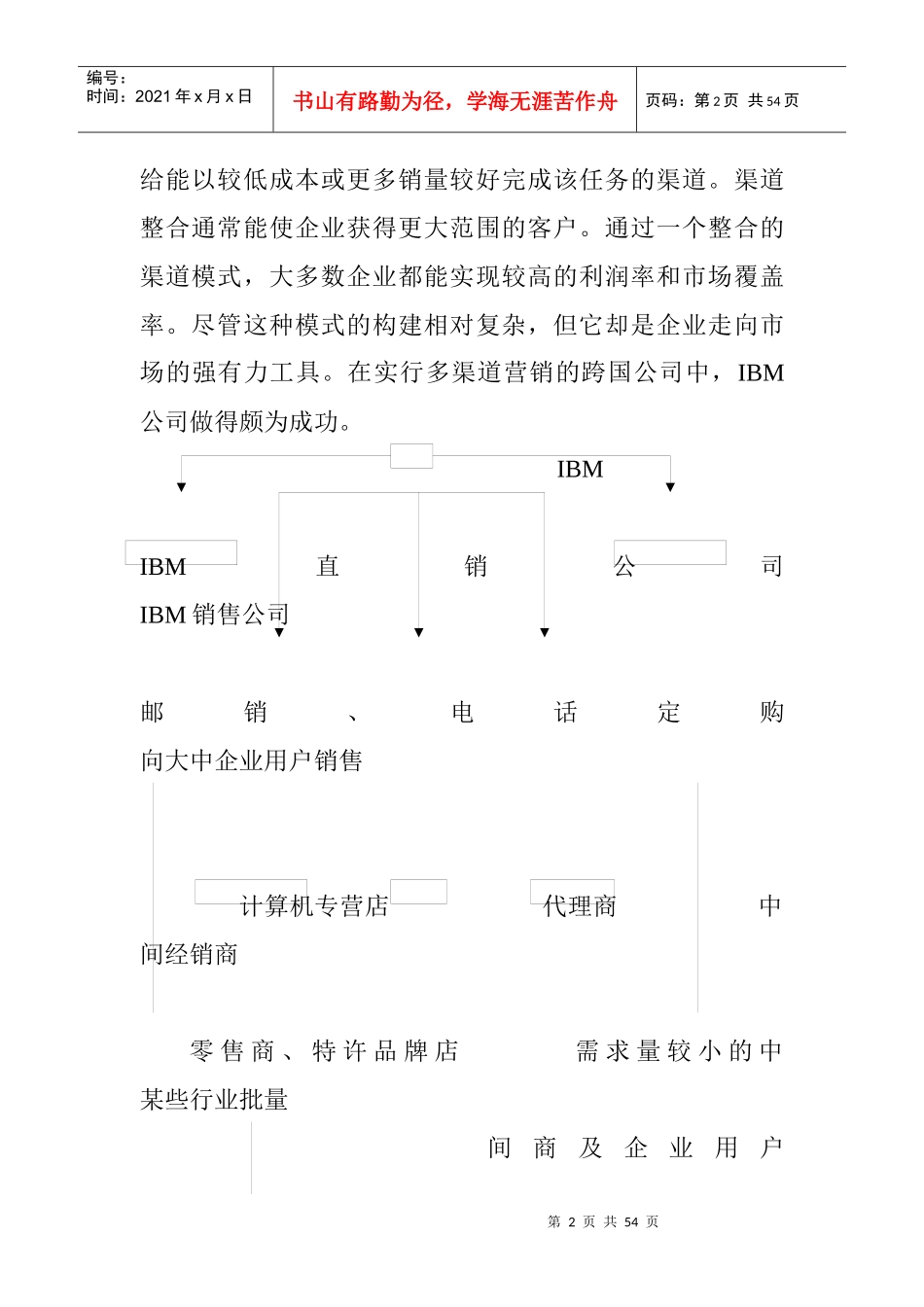 IBM笔记本电脑分销渠道设计_第2页
