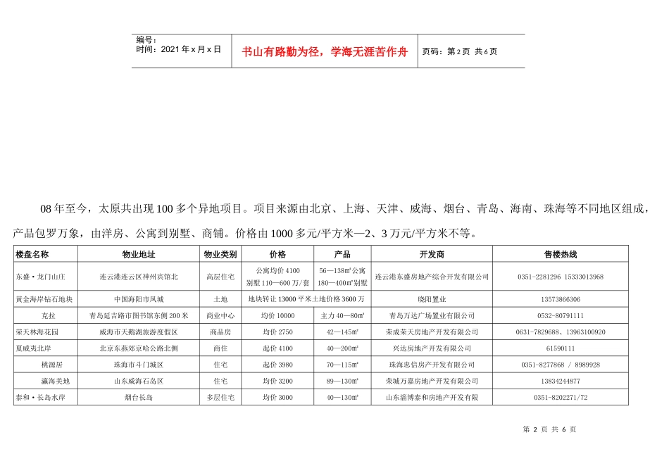 09.3.13时代廊桥异地营销执行策略报告_第2页