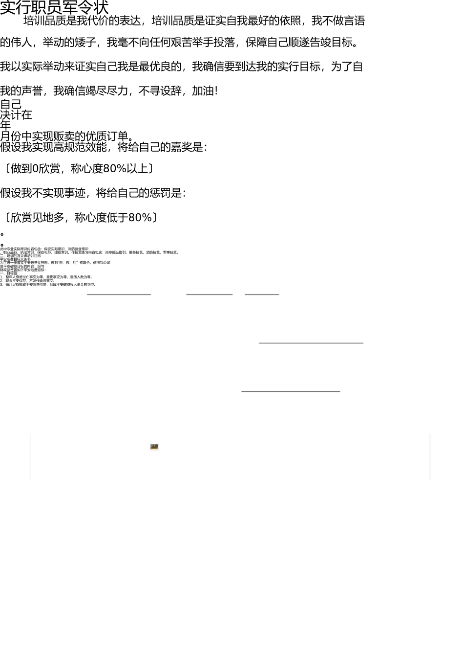 销售人员军令状 _第2页