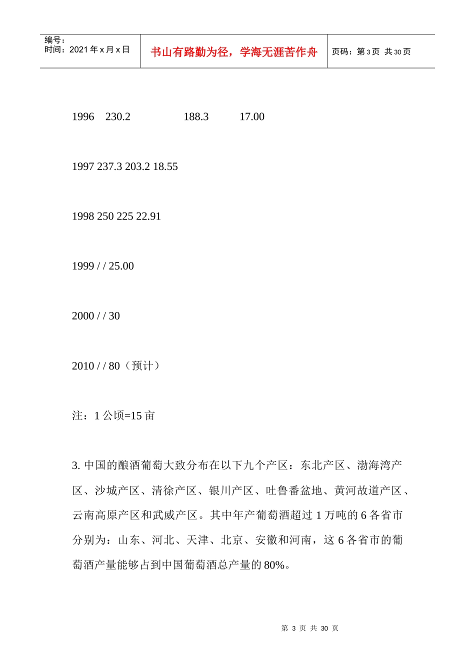 中国进口红酒市场分析_第3页