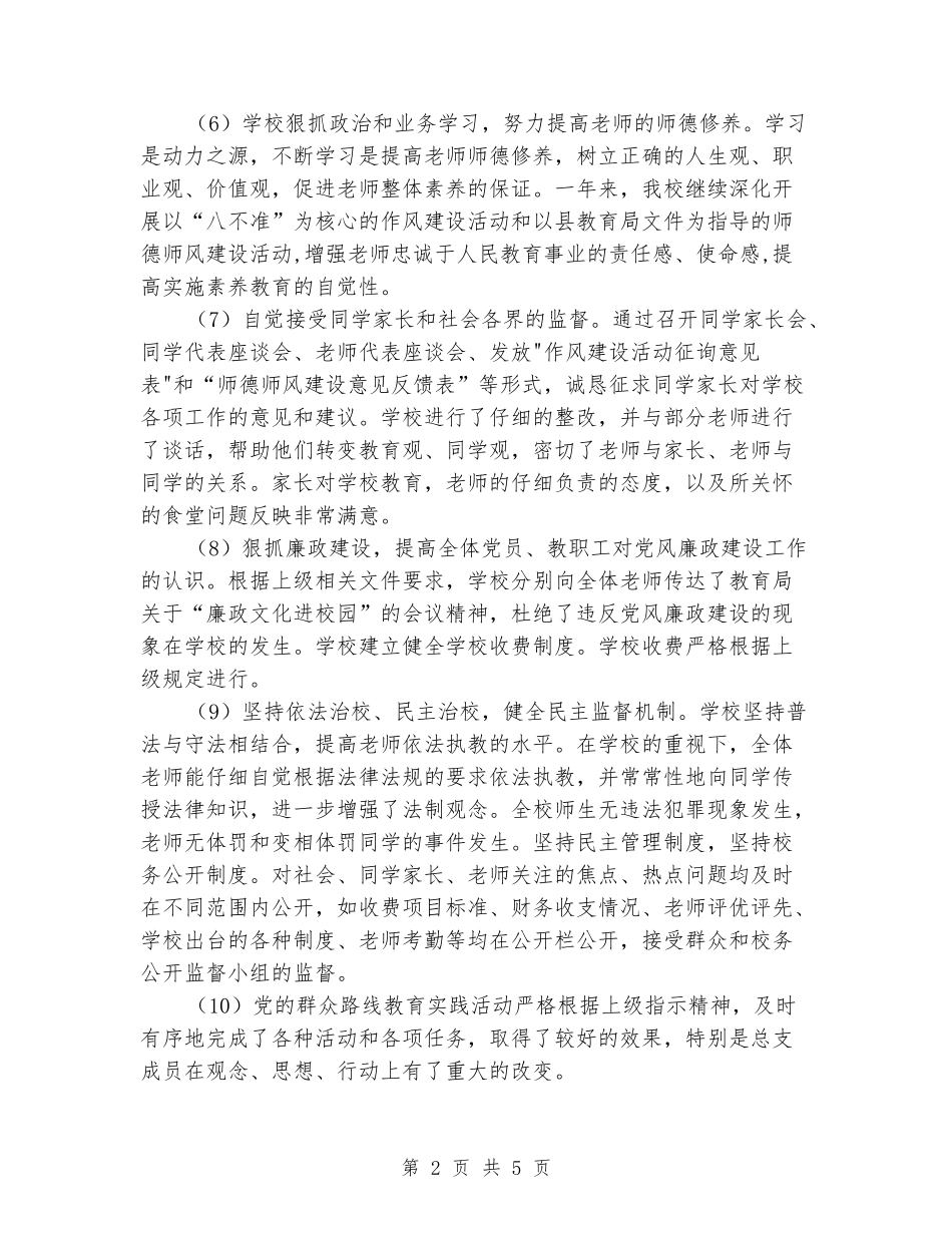 2024年中学督导工作总结_第2页