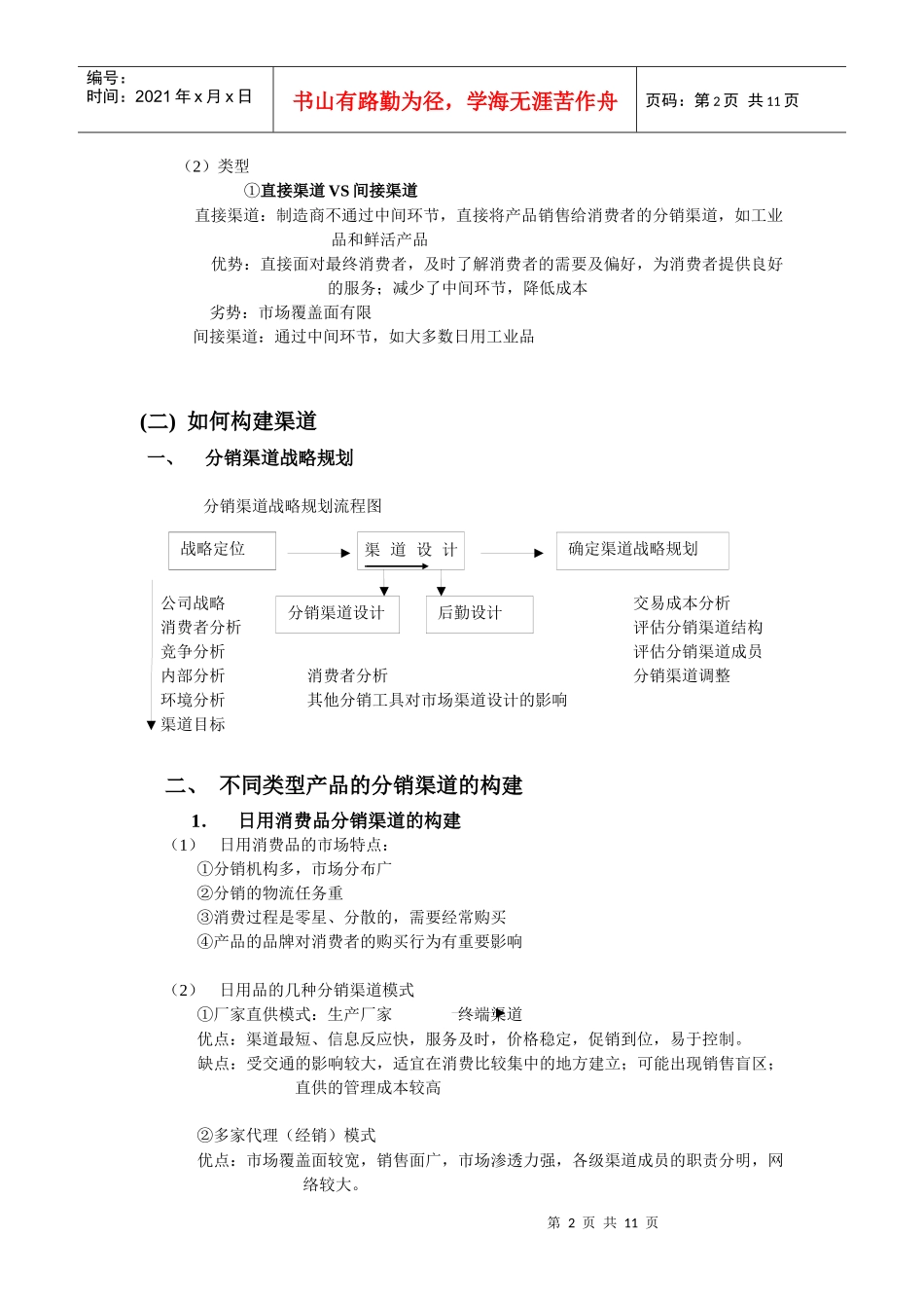 分销渠道管理复习资料_第2页
