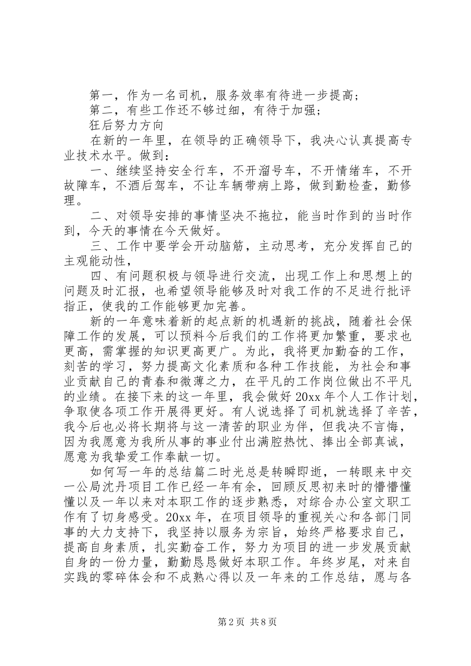 如何写一年的总结_第2页