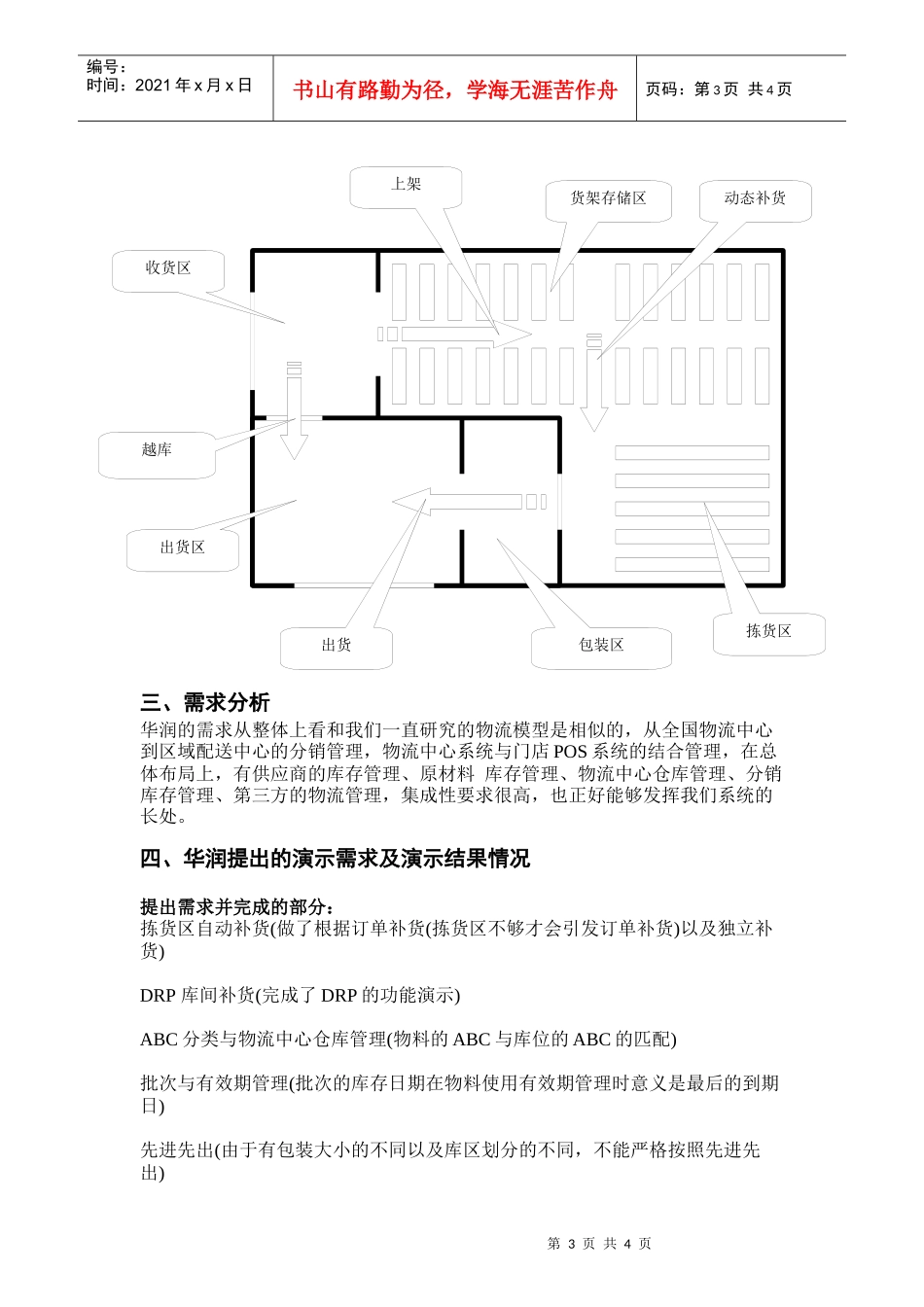 华润分销和物流中心模型及分析_第3页