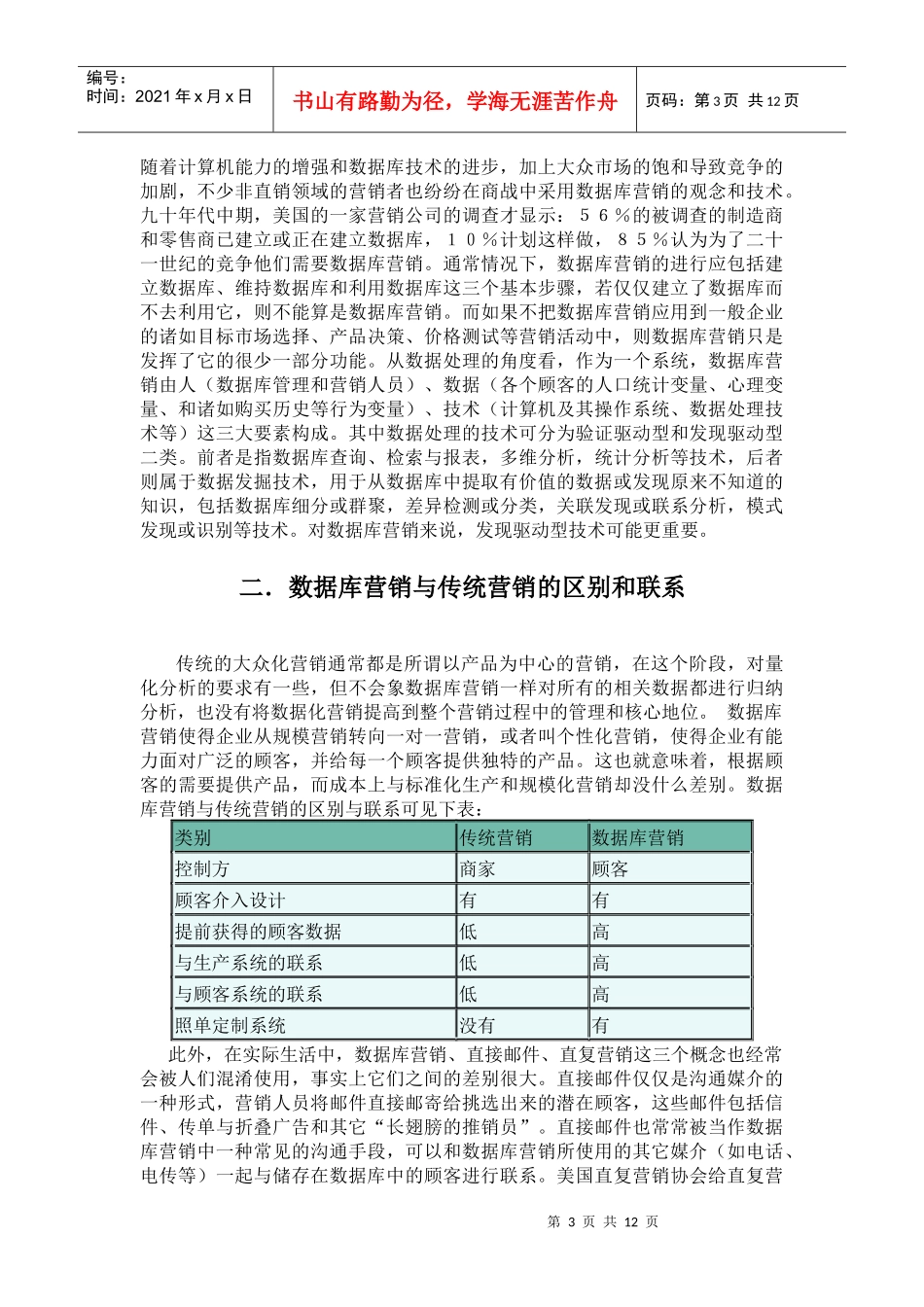 商品数据库的建立与营销策略研讨_第3页