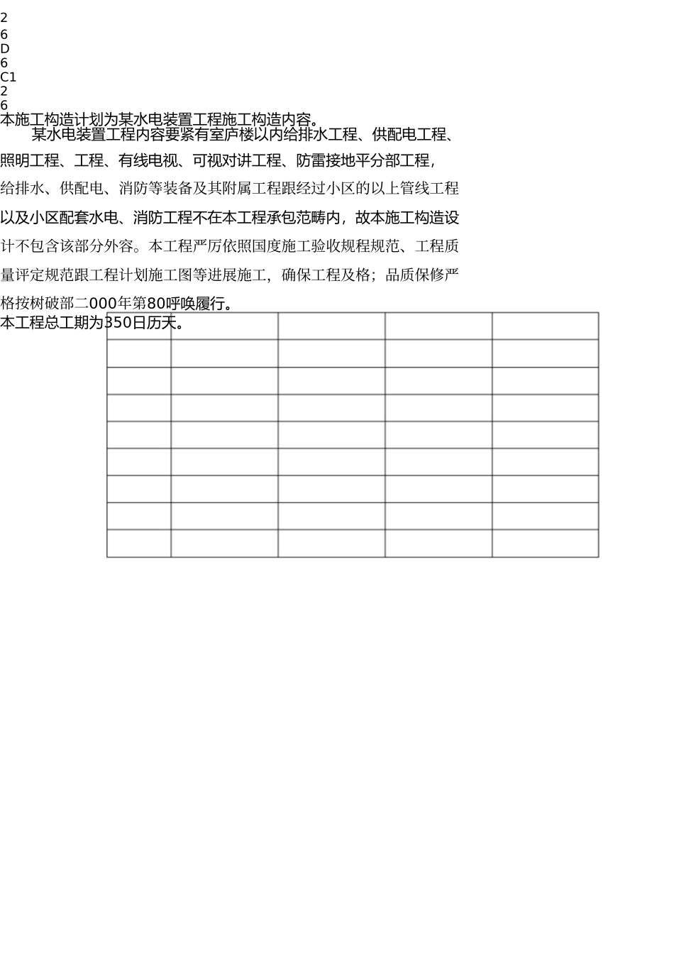 水电安装施工组织设计 _第3页
