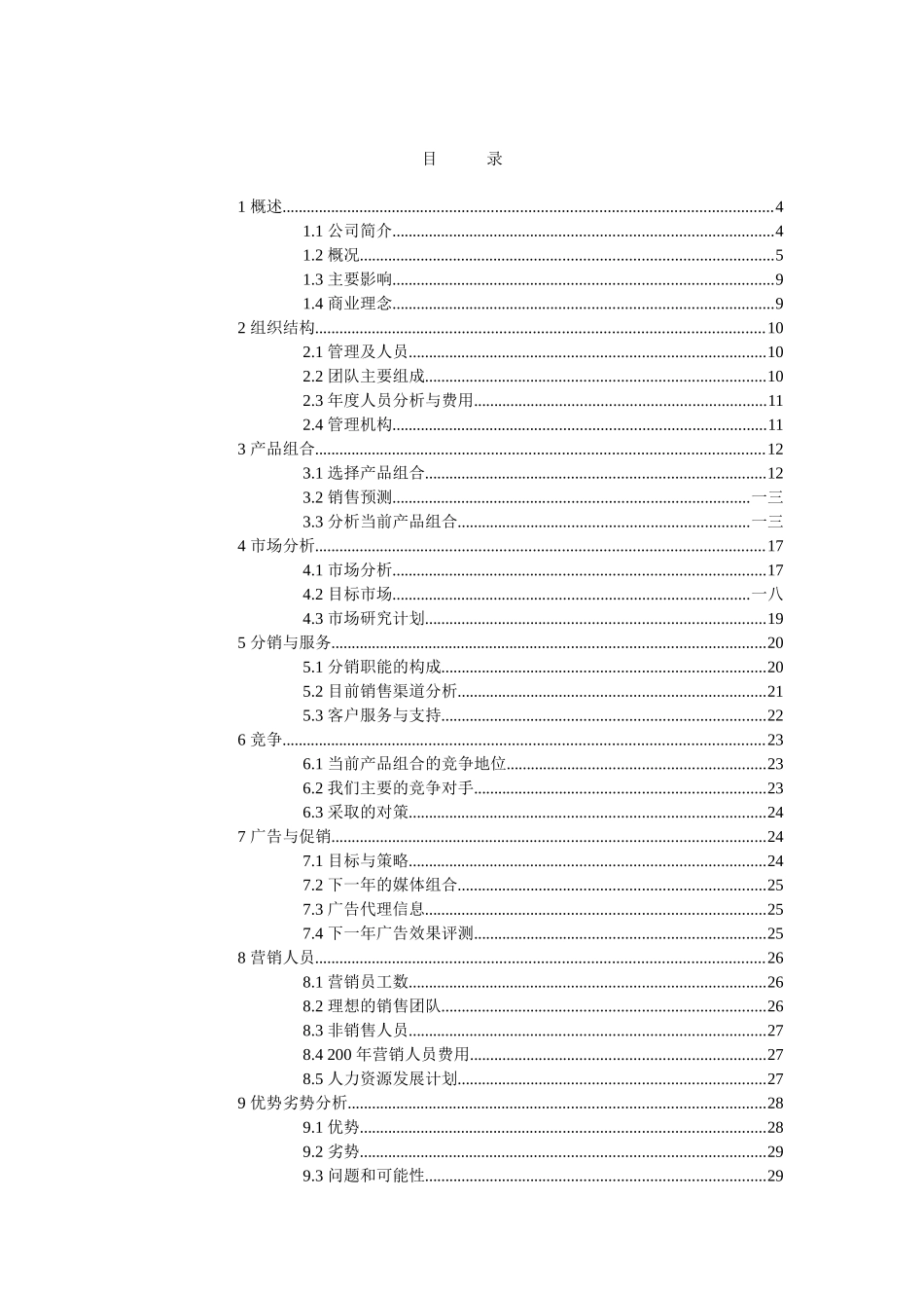 实用的营销计划方案模版_第2页