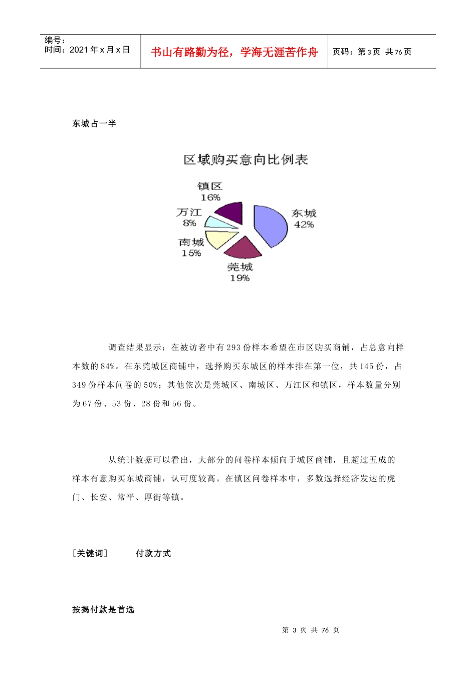 东莞市商铺市场房地产分析报告_第3页