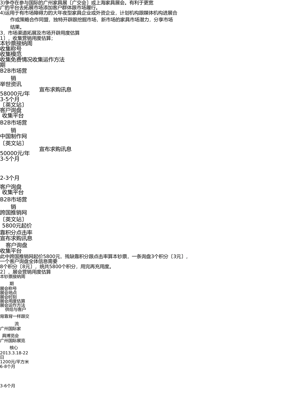 外贸部市场营销策划与计划管理方案 _第3页