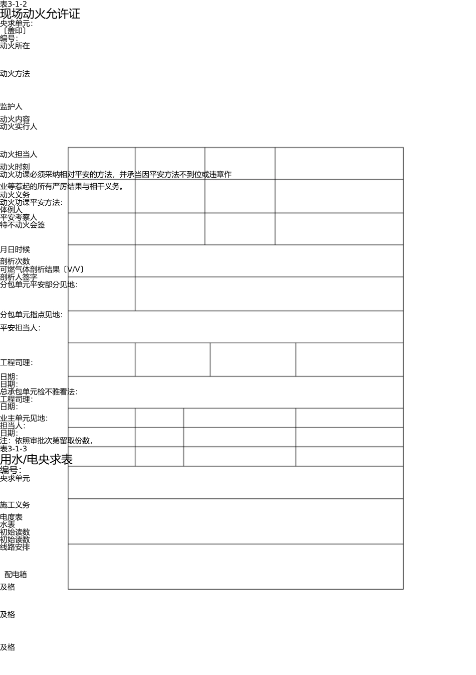 特殊作业审批表 _第2页