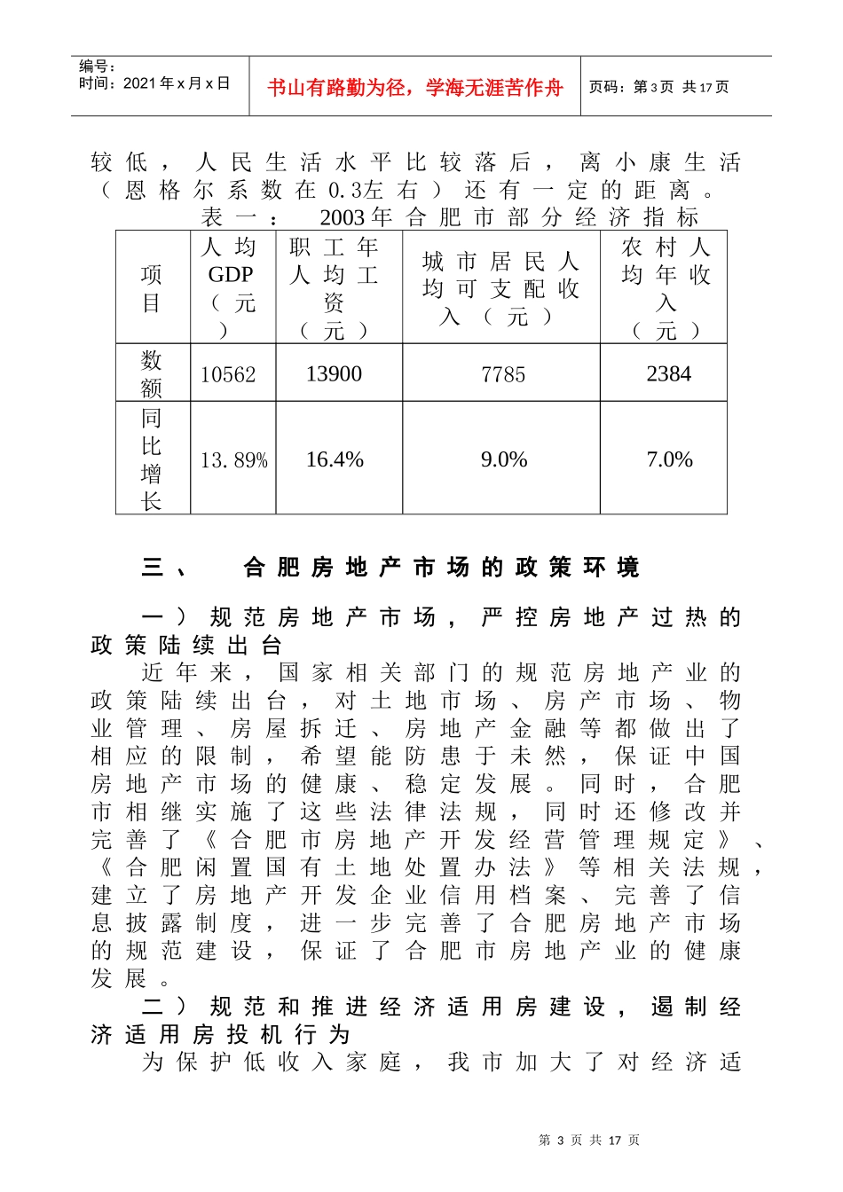 合肥房地产市场调研报告_第3页