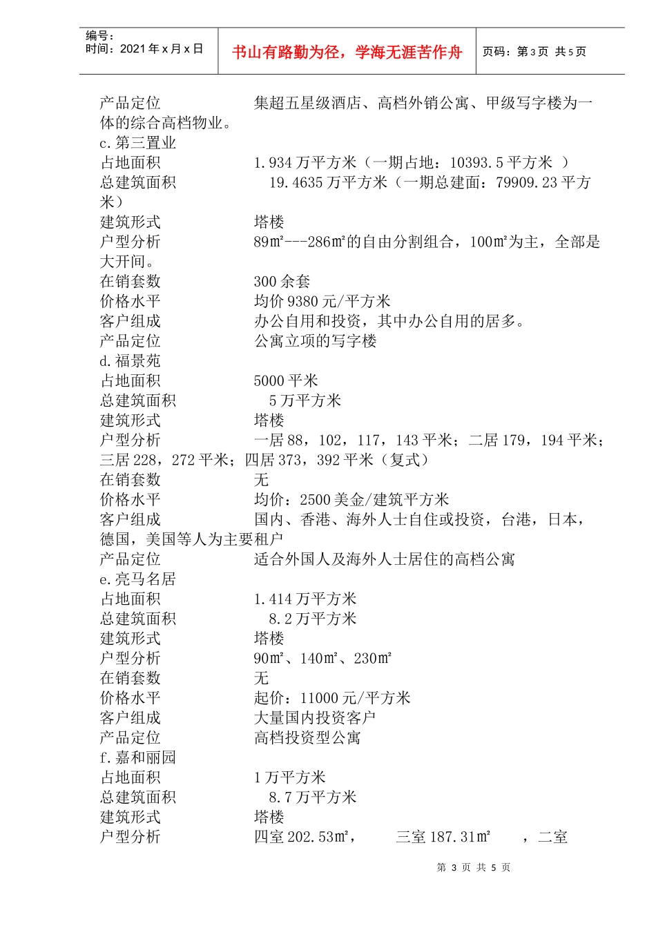 三元桥地区写字楼市场分析报告(1)_第3页