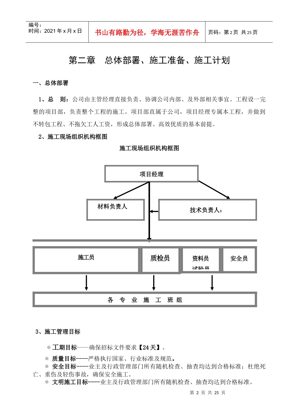 广告牌基础施工施工组织设计范本_第2页