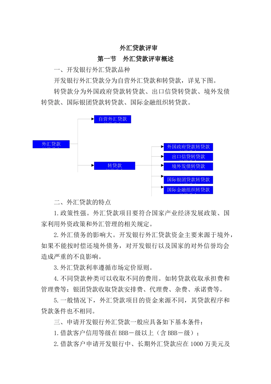 外汇贷款业务评审(DOC 18页)1_第1页