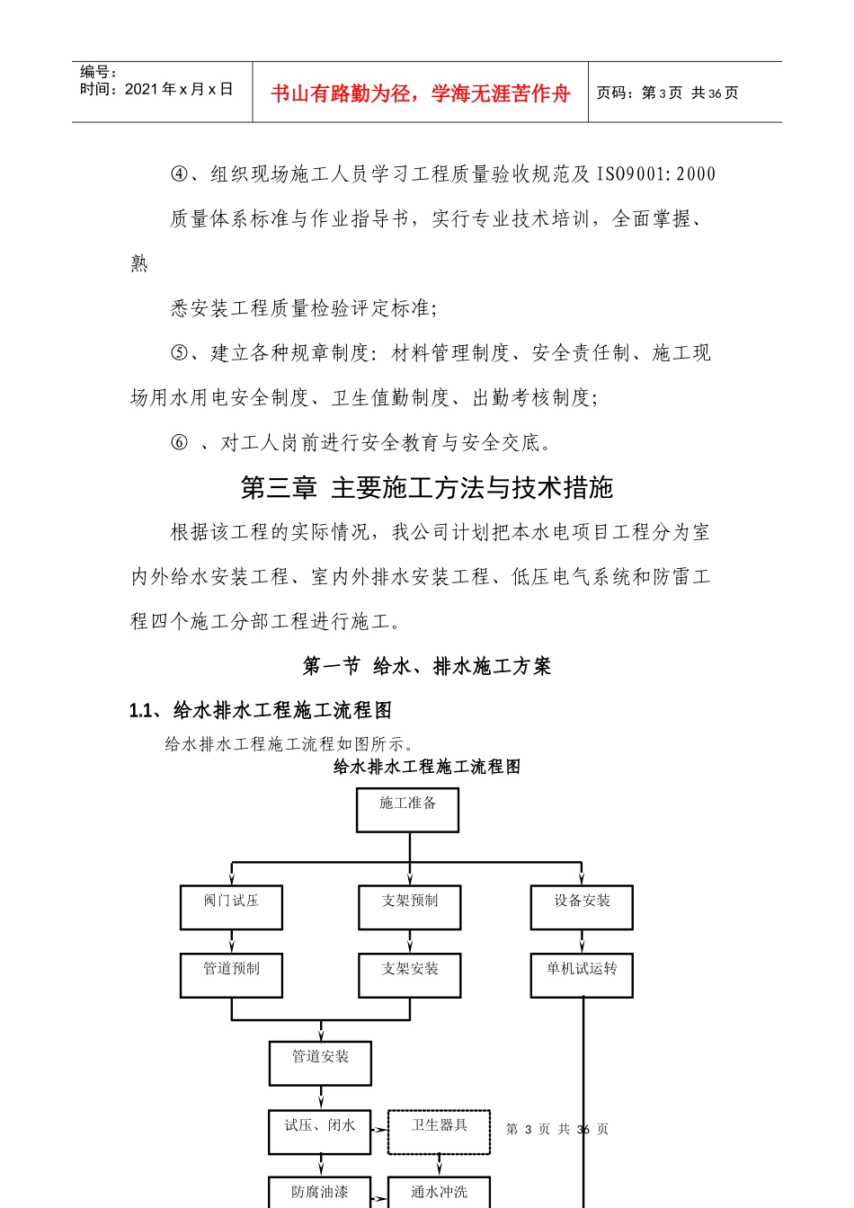 人防地下室水电专项施工方案_第3页