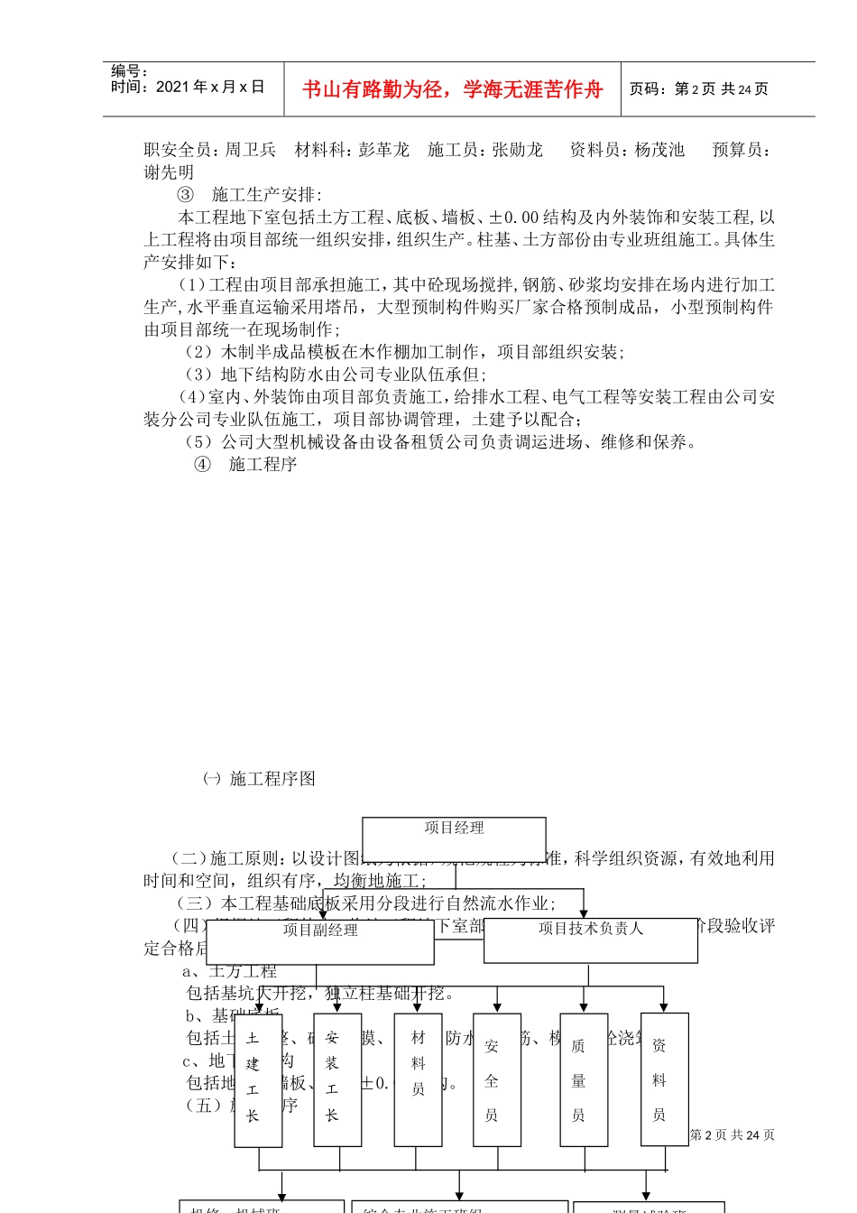 岳阳海事局业务用房工程基础、地下室施工方案(DOC35页)_第2页