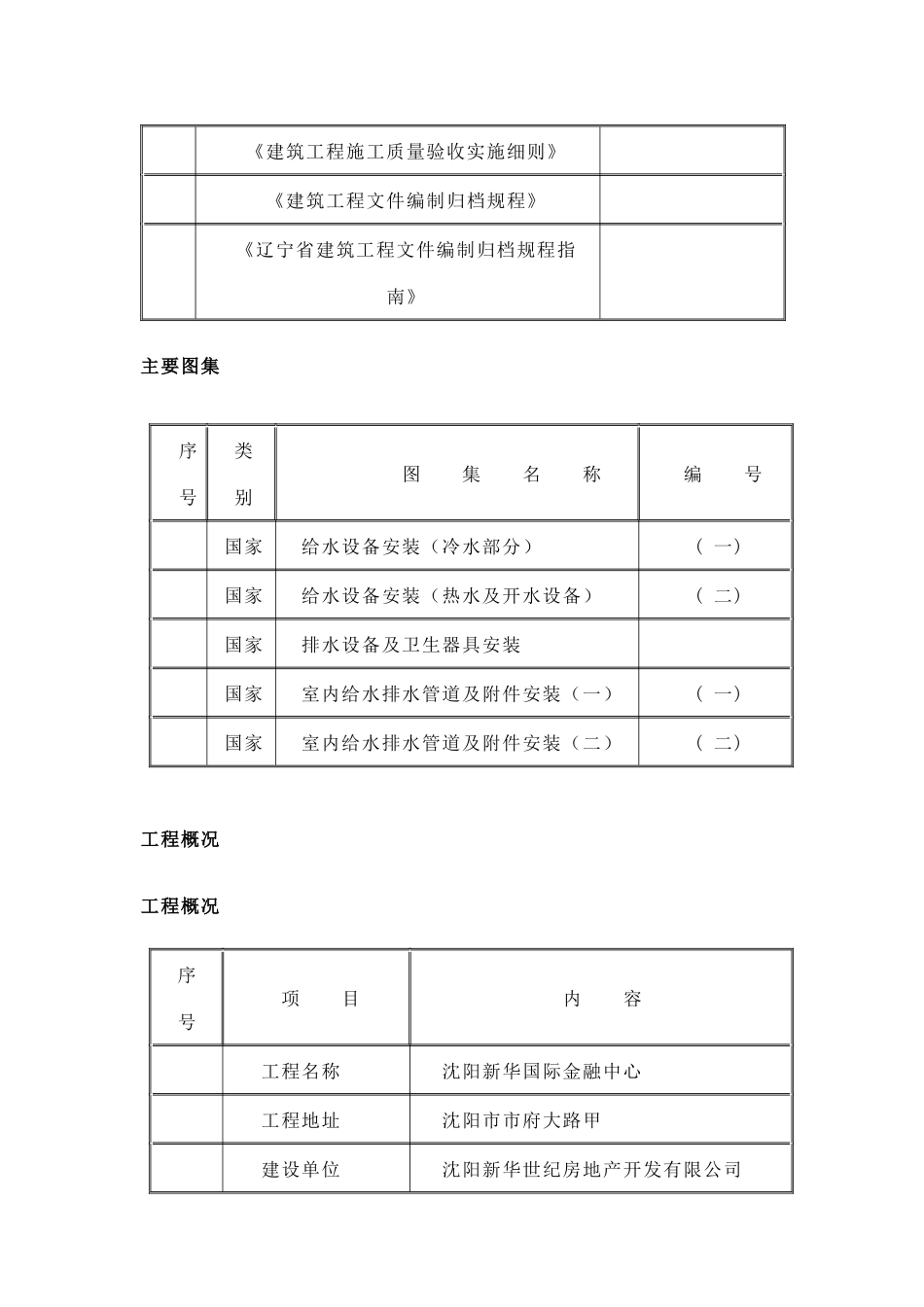 新华国际金融中心暖通给排水专业施工组织设计方案_第2页