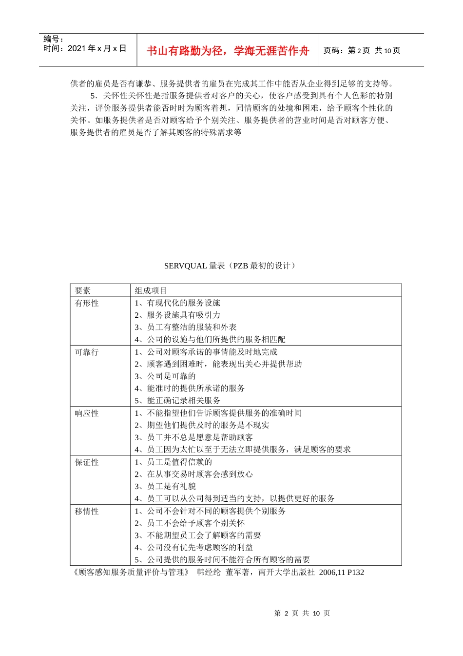 感知服务质量文献回顾_第2页