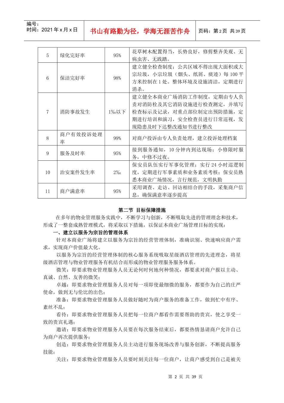 商业广场物业管理服务试行方案（DOC 46页）_第3页