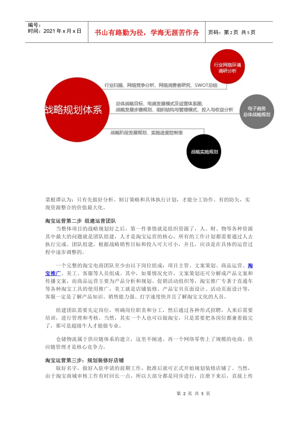 如何开展淘宝店铺运营工作_第2页