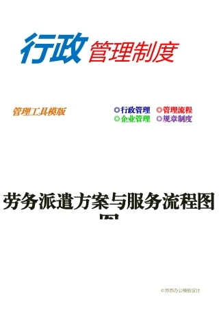 劳务派遣方案与服务流程图