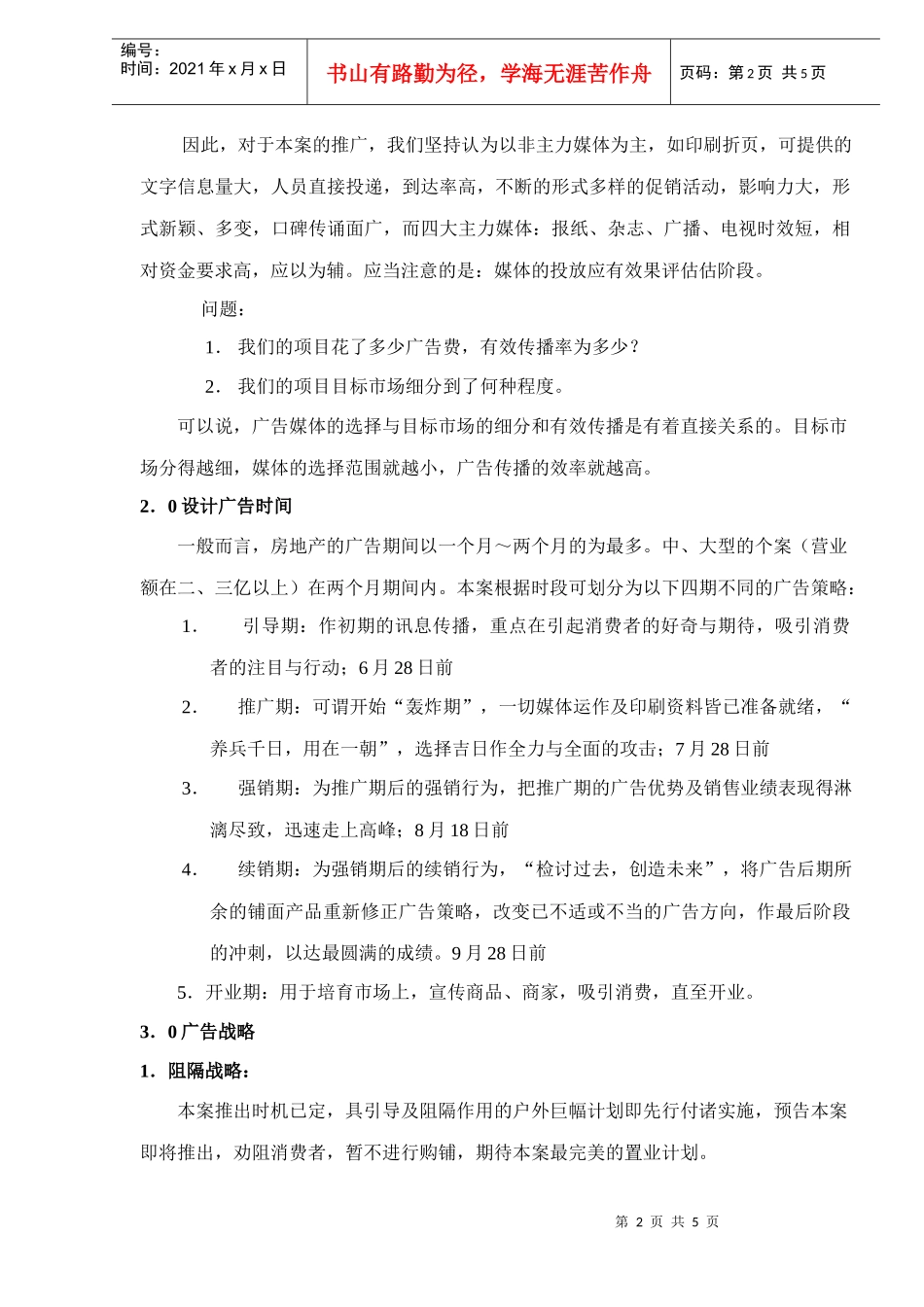 大市场广告执行方案_第2页