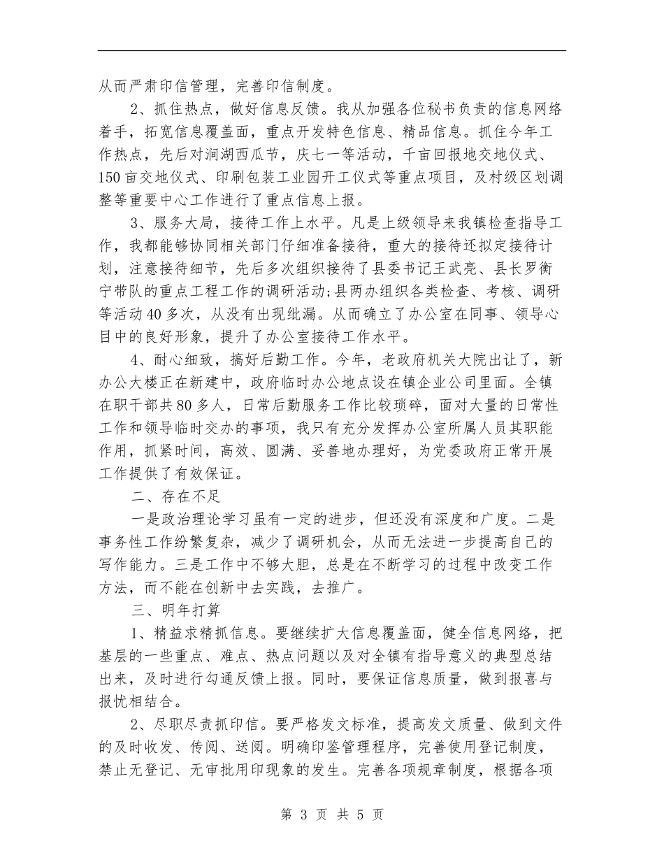 2024年党政办公室年终工作总结范文_第3页