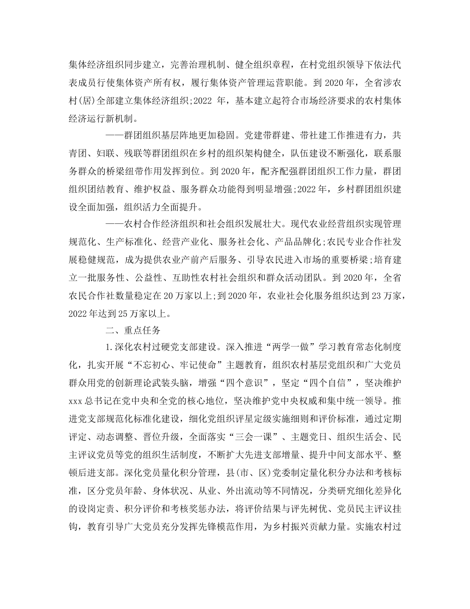 乡村组织振兴工作方案(省级) _第2页