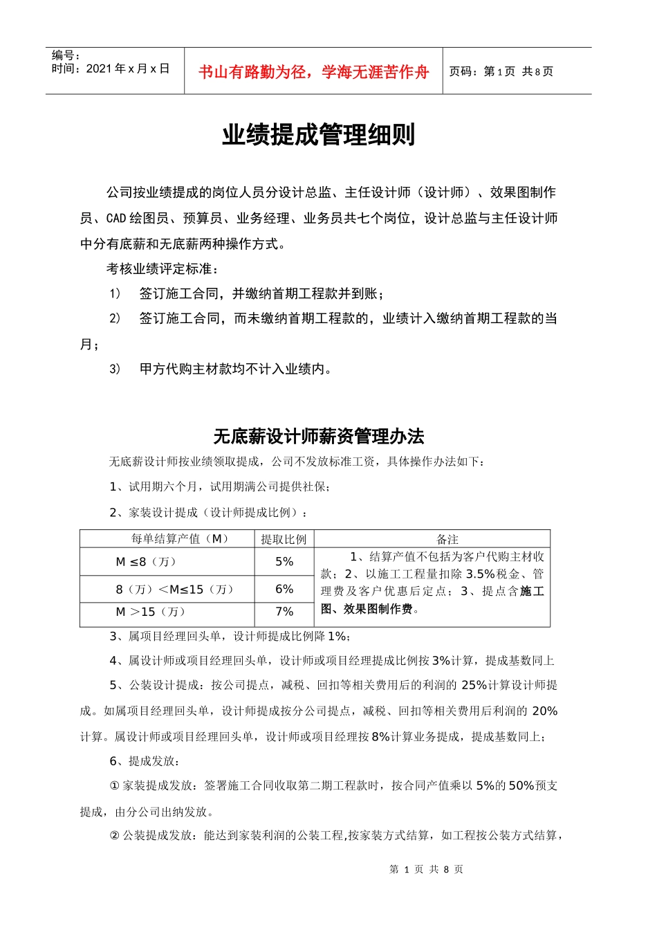 业绩提成管理细则_第1页