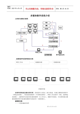 多媒体教学系统使用介绍
