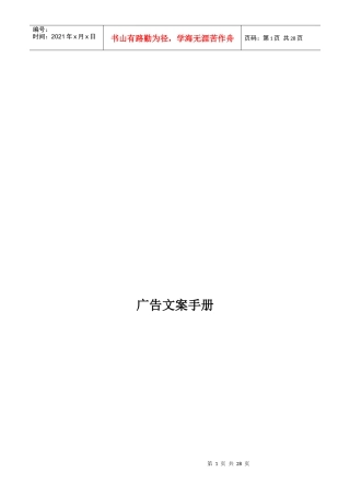 caina广告文案手册