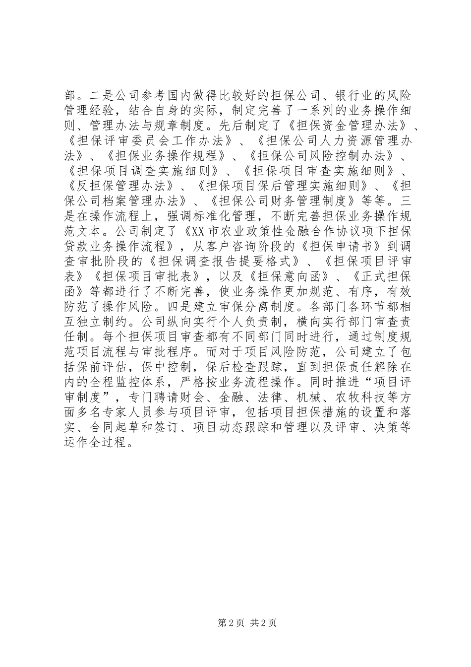 农业信用担保公司年度总结_第2页