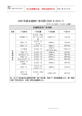 广告报价下载-河北新闻门户网站－长城网