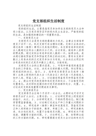 党支部组织生活规章制度 (2)
