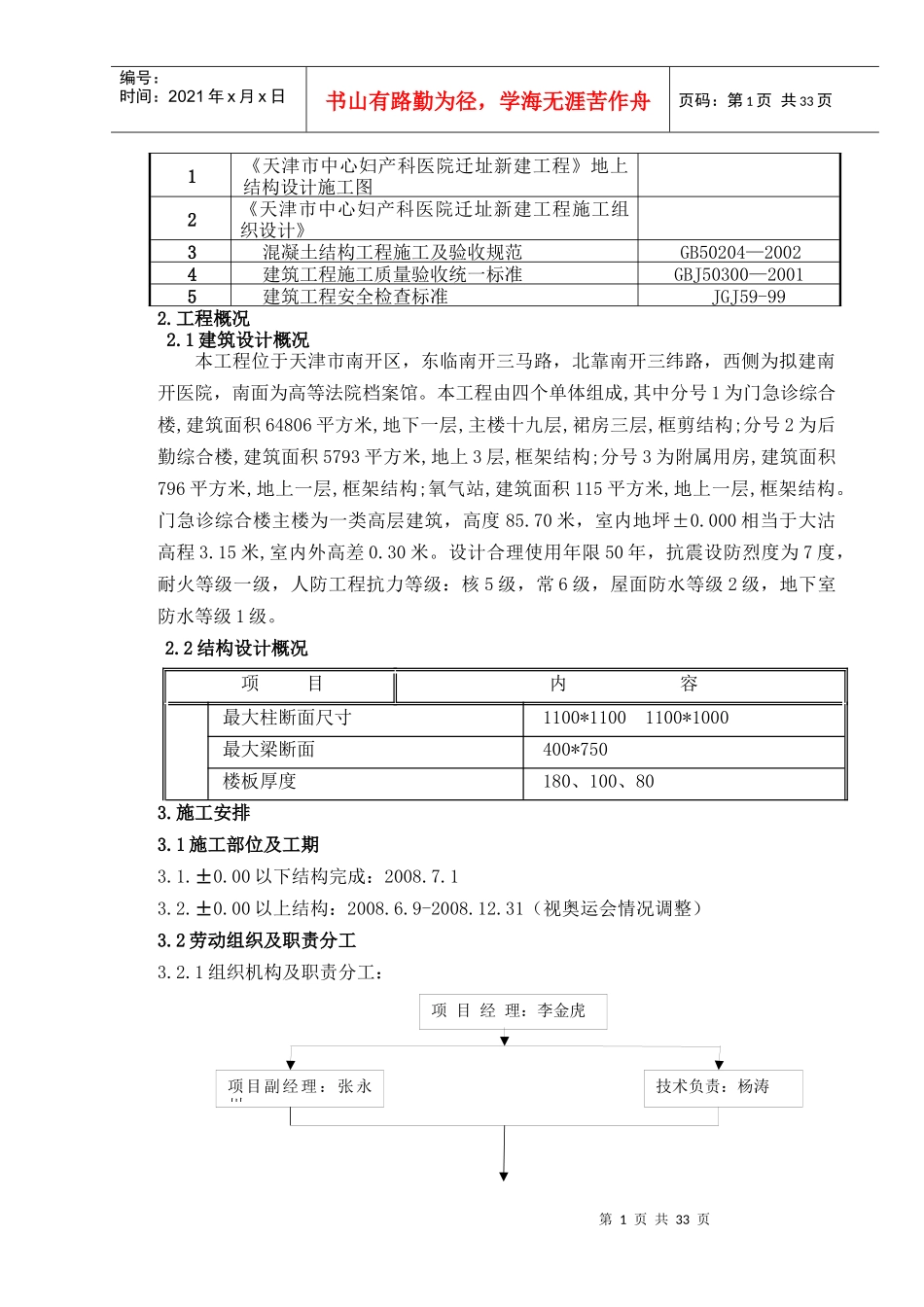 中心妇产科医院主体模板施工方案_第2页