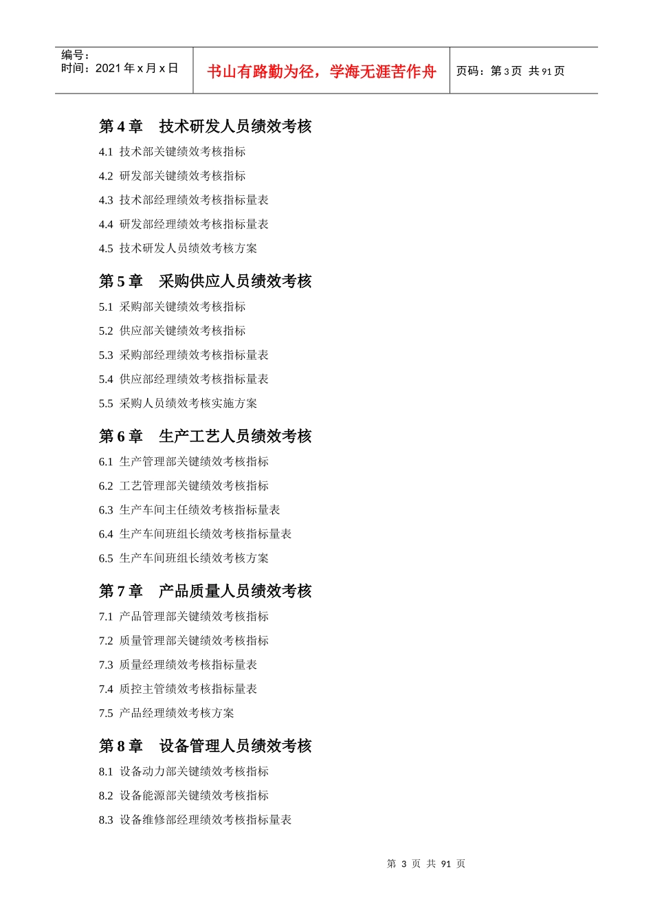 30个行业绩效考核指标库大全(283_第3页