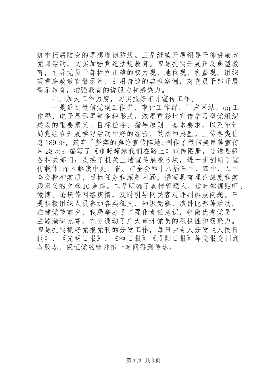 审计局宣传思想工作总结_第3页