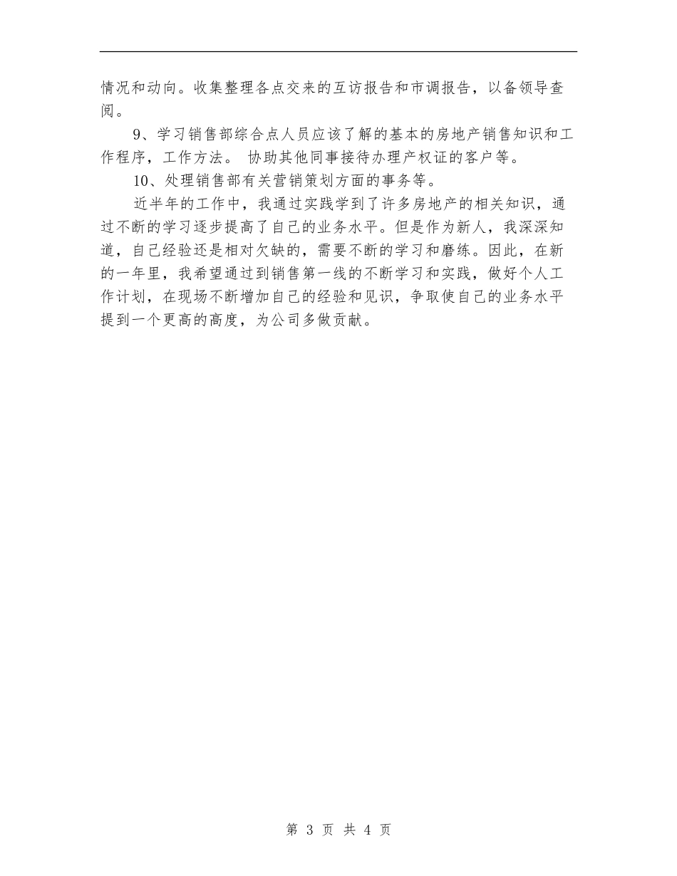 公司销售员试用期转正工作小结_第3页